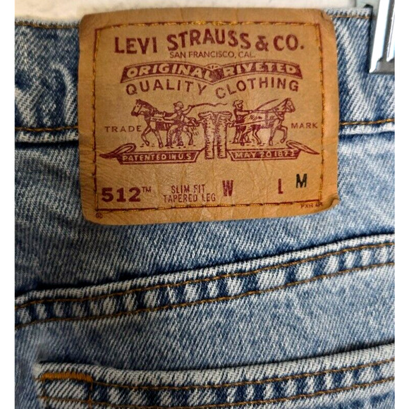 Vintage 90s Levis 512 Slim Fit Tapered Leg Women 10 High Waisted Medium Wash USA - Picture 8 of 15